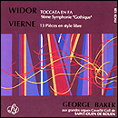 CD cover art - Organ Works of Widor and Vierne.