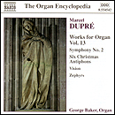 CD cover art - Marcel Dupré: Works for Organ, Vol. 13.