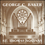 LP cover art - George C. Baker at St. Thomas Aquinas, Dallas.